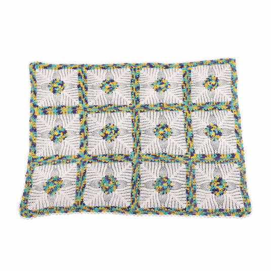 Handmade Mixed Color Cotton Table Cover | Crochet Lace | 45×35 Inches