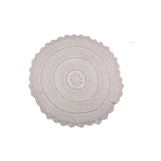 Round Shaped Handmade Cotton Dining Table Mat | Crochet Lace | 40″ Inch