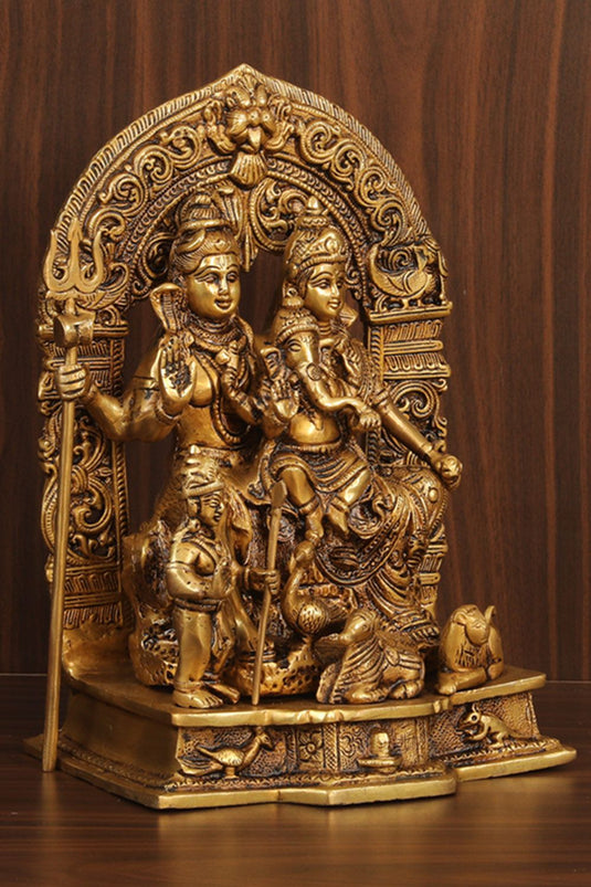 Brass Shiva Family Idol