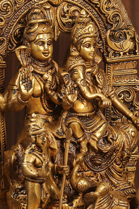 Brass Shiva Family Idol