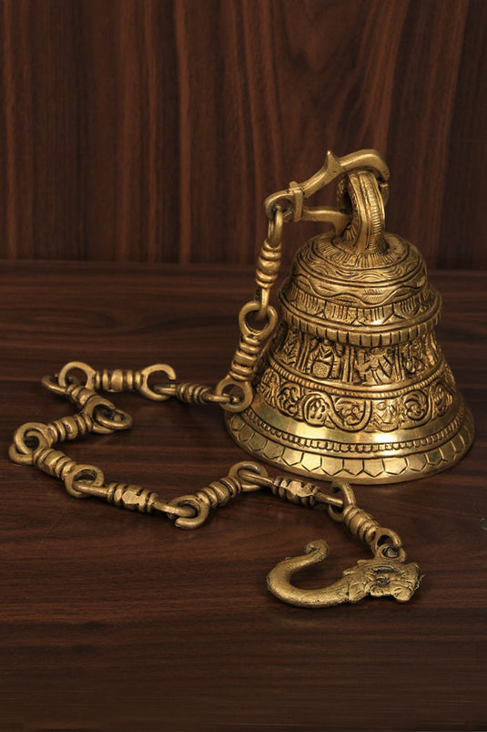 Brass Temple Handling Bell