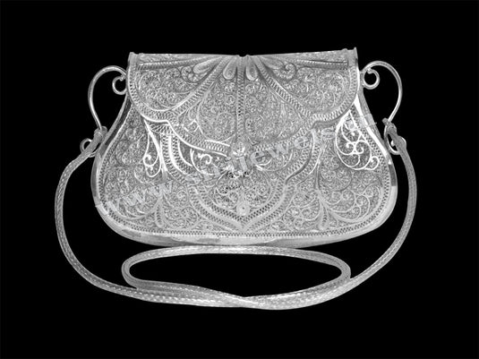 Silver Filigree Ladies Hand Bag