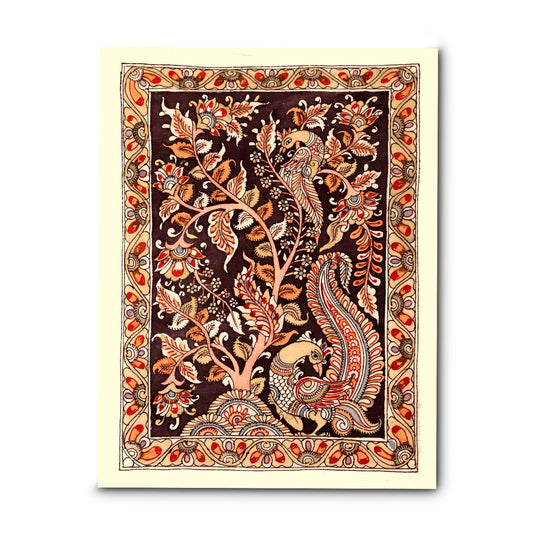 The Tree Of Life Kalamkari Painting | Colour: Multicolour | 24×30 Inches