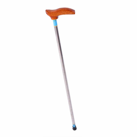 Rajahmundry Steel Walking Stick | Wood And Steel | 5.5x1x37Inch In Stock