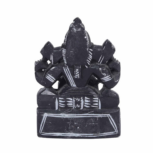 Sculpture Of Lord Ganesh – Sitting Posture | Stone Carving | 4 X 2.5 X 5.5Inch