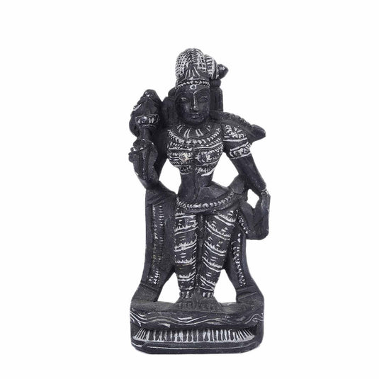 Sculpture Of Krishnaveni – Standing Posture | Stone Carving | 3 X 1.5 X 6.5Inch