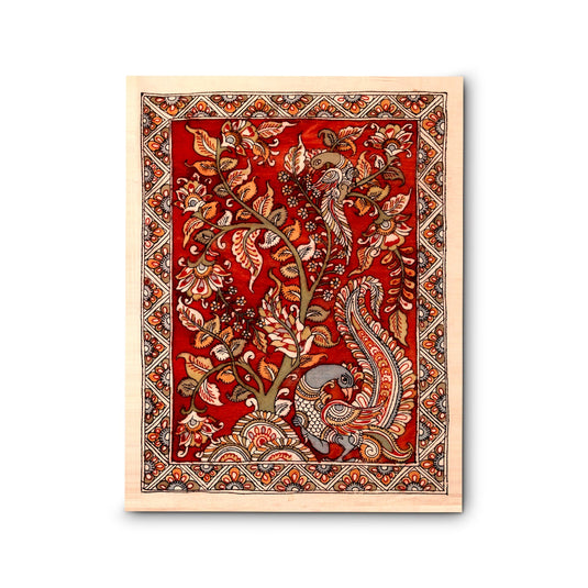 The Tree Of Life Kalamkari Painting | Colour: Multicolour | 24×30 Inches